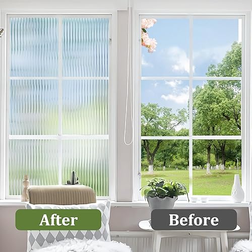 Miniatura 3 de Película de privacidad para ventana, vidrio esmerilado, película decorativa 3D para ventana, control de calor, bloqueo UV, adhesivo para baño, sala