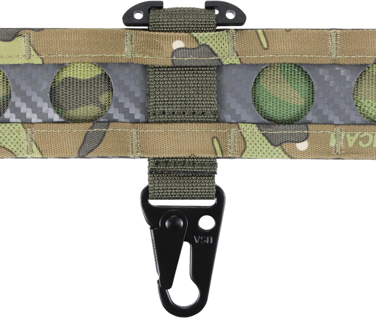 Tactical MOLLE Clip T-Mount Clash Hook, Gloves Clip for Duty Belt, Hanging Carabiner Metal MOLLE Key Holder