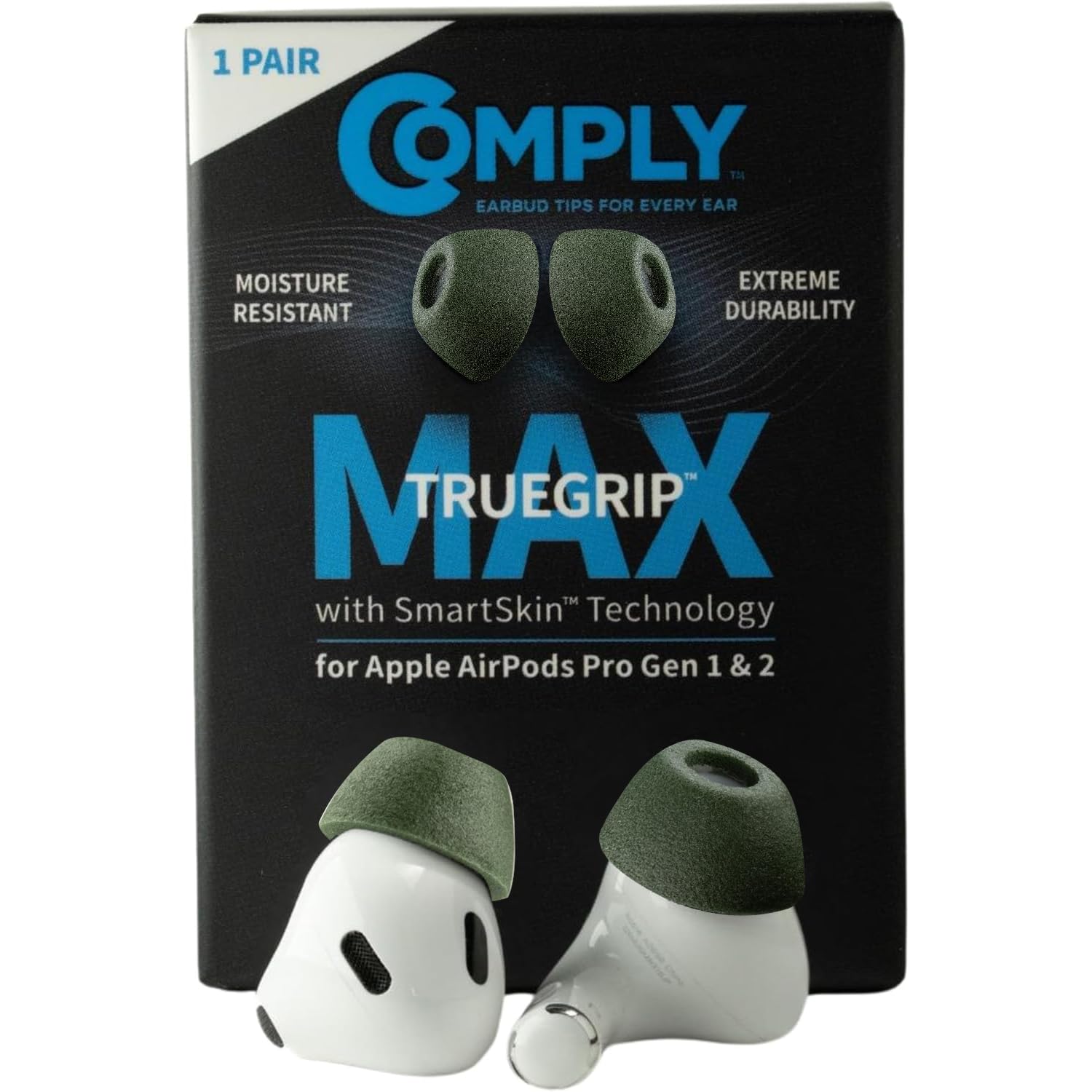 Comply TrueGrip MAX Premium Memory Foam Replacement Ear Tips