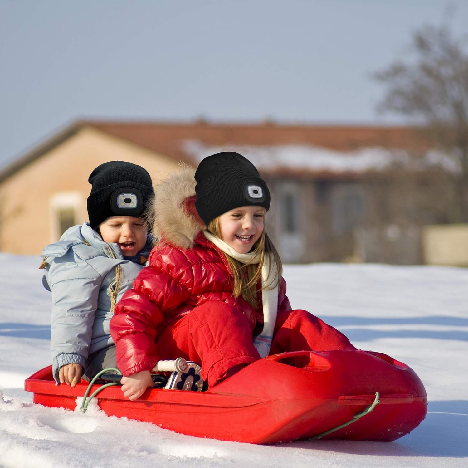 Etsfmoa Unisex Beanie with The Light,Gifts for Kids Boys and Girls Children USB Rechargeable Headlamp The Cap - Image 6