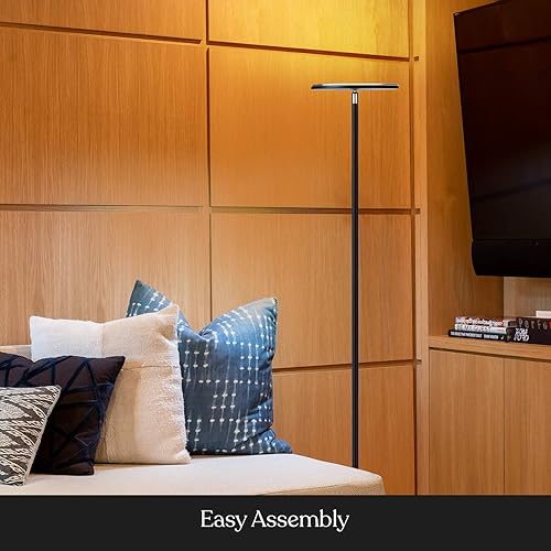 Miniatura 5 de Brightech Sky Colors - Lámpara de pie LED Torchiere que cambia de color con Wi-Fi - Lámpara de pie inteligente con control remoto iOS y Android -