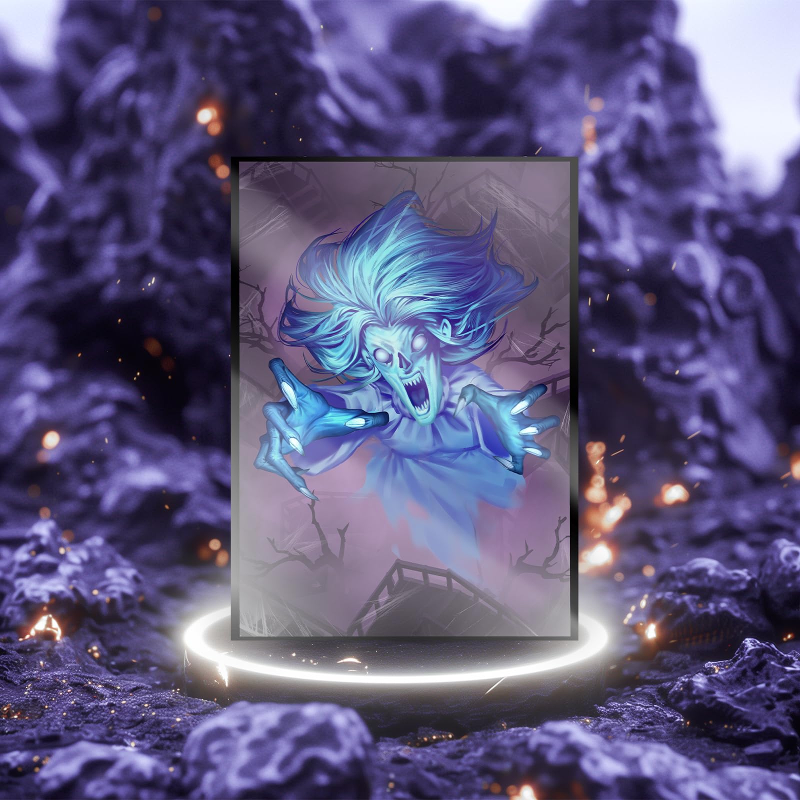 Amazon.com: MTG Card Sleeves 100CT (Duskmourn Ghost), Matte Art Card Sleeves, Matte Back & Clear Front, 66x92mm : Toys & Games Amazon.com: MTG Card Sleeves 100CT (Duskmourn Ghost), Matte Art Card Sleeves, Matte Back & Clear Front, 66x92mm : Toys & Games