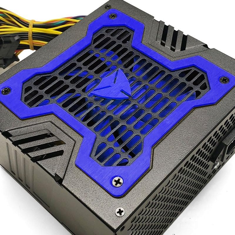 Lead Power 650W - MAX ATX Power Supply, 20+4 Pin, PCIe, SATA & Molex Connectors, 12cm Fan, 110V/220V Switchable, Low Noise, Overload & Short-Circuit Protection
