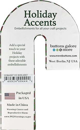 Miniatura 2 de Botones Galore - Caja de regalo con adornos surtidos para álbumes de recortes y manualidades
