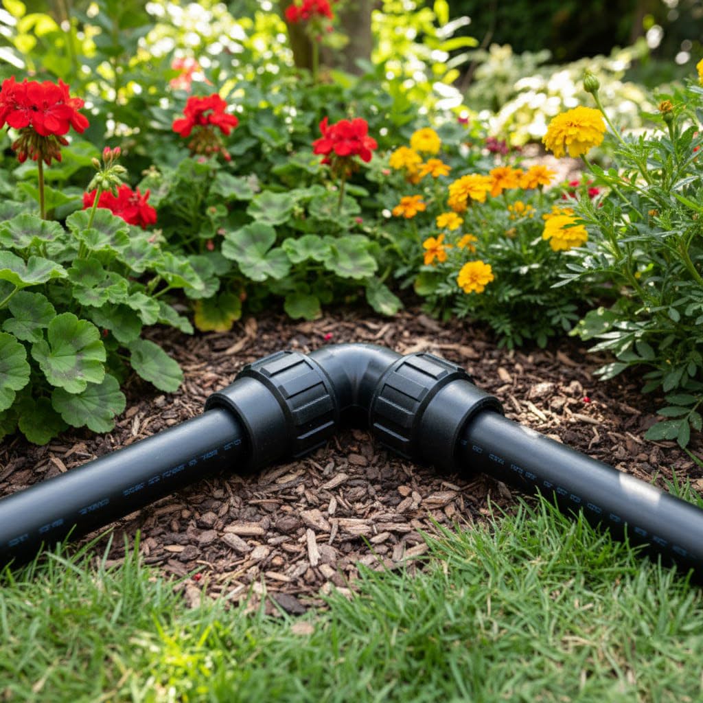 Confezione da 4 gomiti uguali in polietilene da 50 mm. Prodotto certificato AENOR utilizzato in tubi PE 50 mm 1 1/2" per uso idraulico, irrigazione e cantiere.