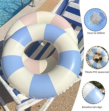 Inflatable Swim Ring Floaties Rings,PVC Float Inflatable Pool Rubber Ring for Kids Adult,Sequins Inflatables Pool Water Activities Fun Toys,Purple Unicorn Swim Rings