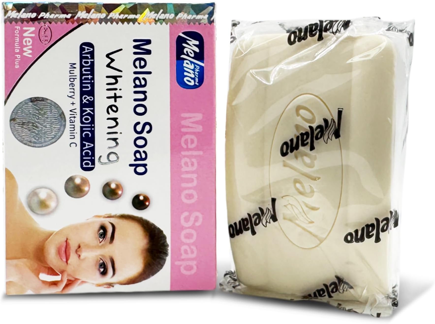 Whitening Soap with Arbutin & Vitamin C, 100g - Brightening Formula for Dark Spots, Freckles & Melasma