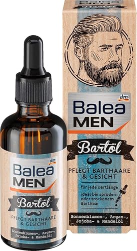 Balea MEN Bartöl, 50ml, Argan, Jojoba, Sonnenblume, ÖKO-TEST SEHR GUT