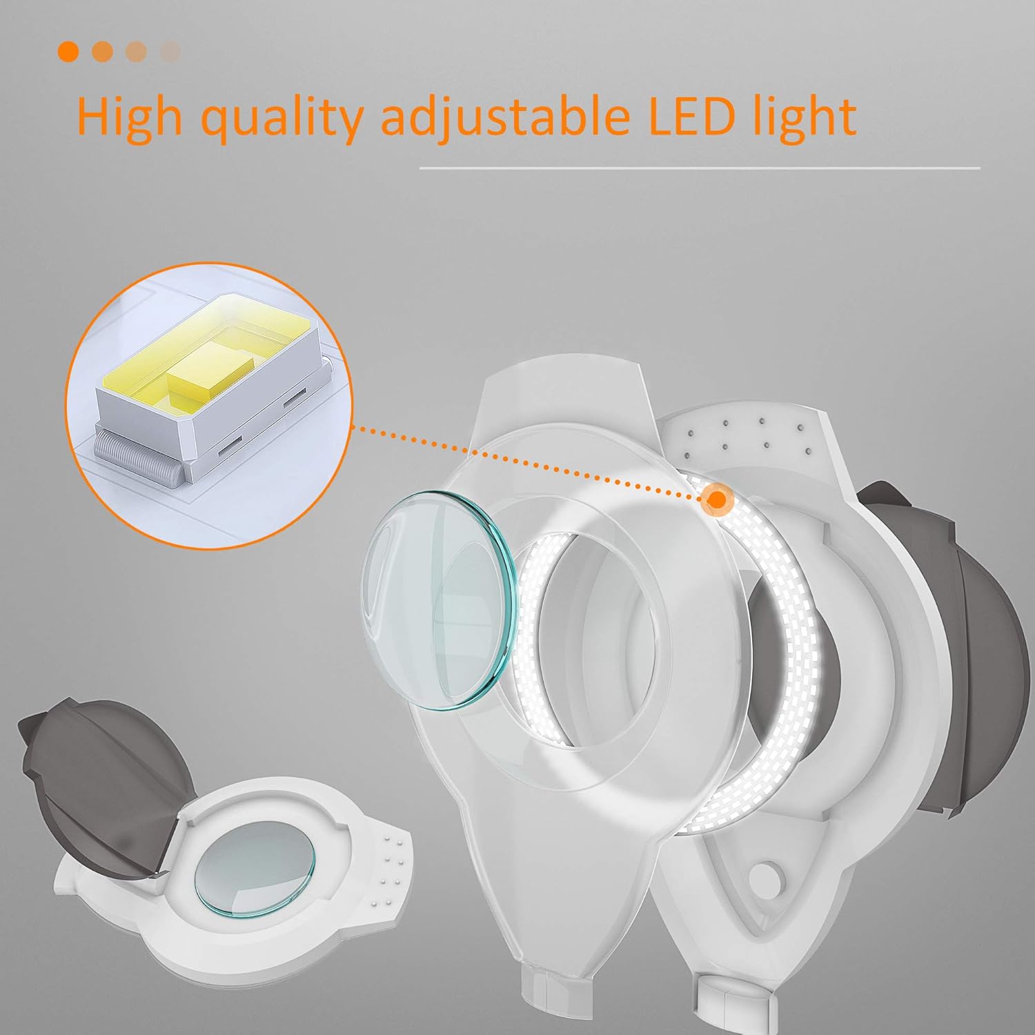 Prоmо 40% оƒƒ Magnifying Floor Lamp, Kingsteam Professional 3 Diopter LED Light Magnifier with Flexible Gooseneck Metal Swivel Arm and Stable Wheel Rolling Base for Facials, Lash Extensions, Sewing etc.(White) Blасk Frіdау 🔥 Magnifying Floor Lamp, Kingsteam Professional 3 Diopter LED Light Magnifier with Flexible Gooseneck Metal Swivel Arm and Stable Wheel Rolling Base for Facials, Lash Extensions, Sewing etc.(White)