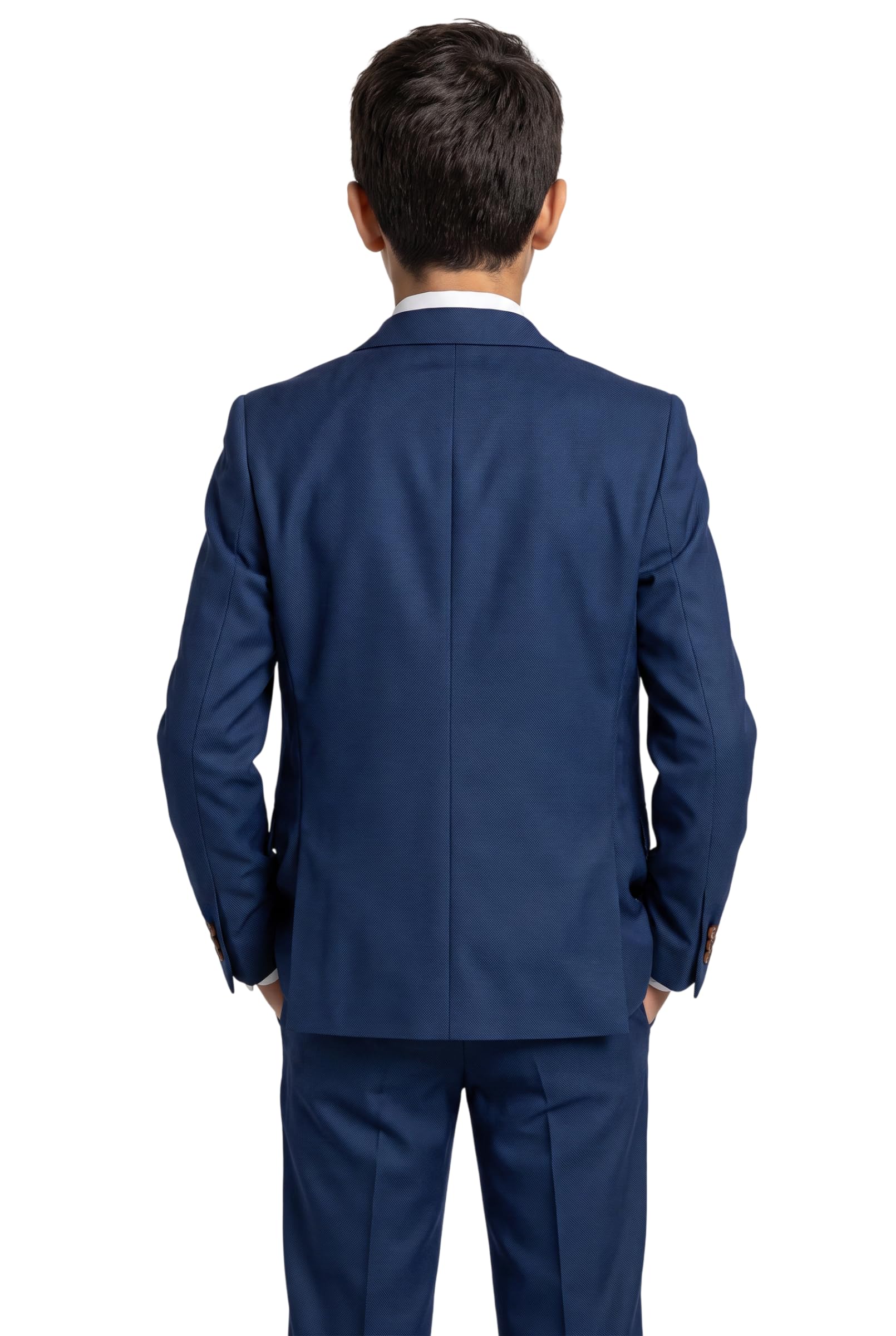 Traje a Medida para niños, Traje Azul Real, PAJE, Boda Formal, Conjunto clásico de 3 Piezas