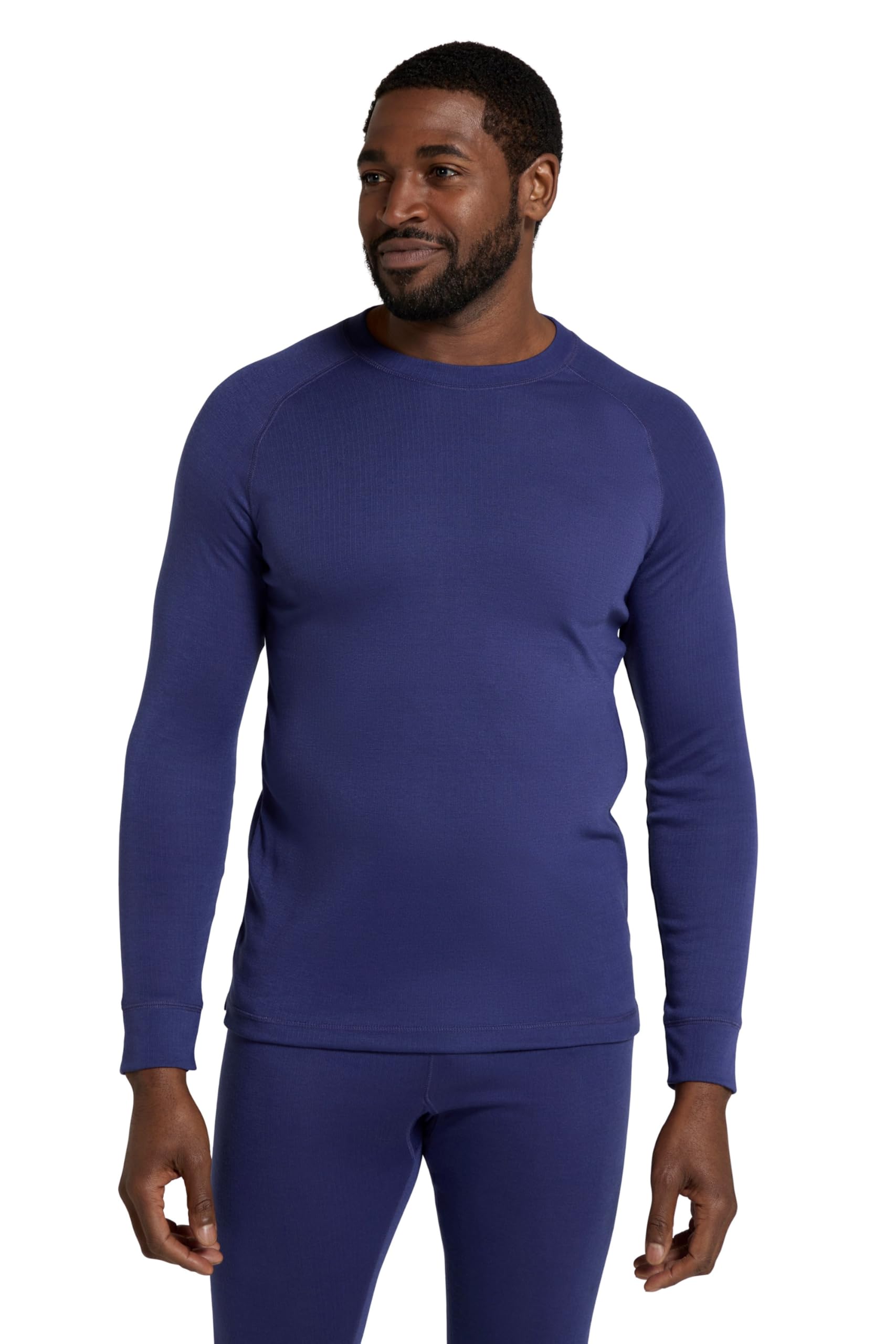 Mountain Warehouse Talus Mens Isotherm Base Layer Top Dark Blue (Round Neck) 3XL