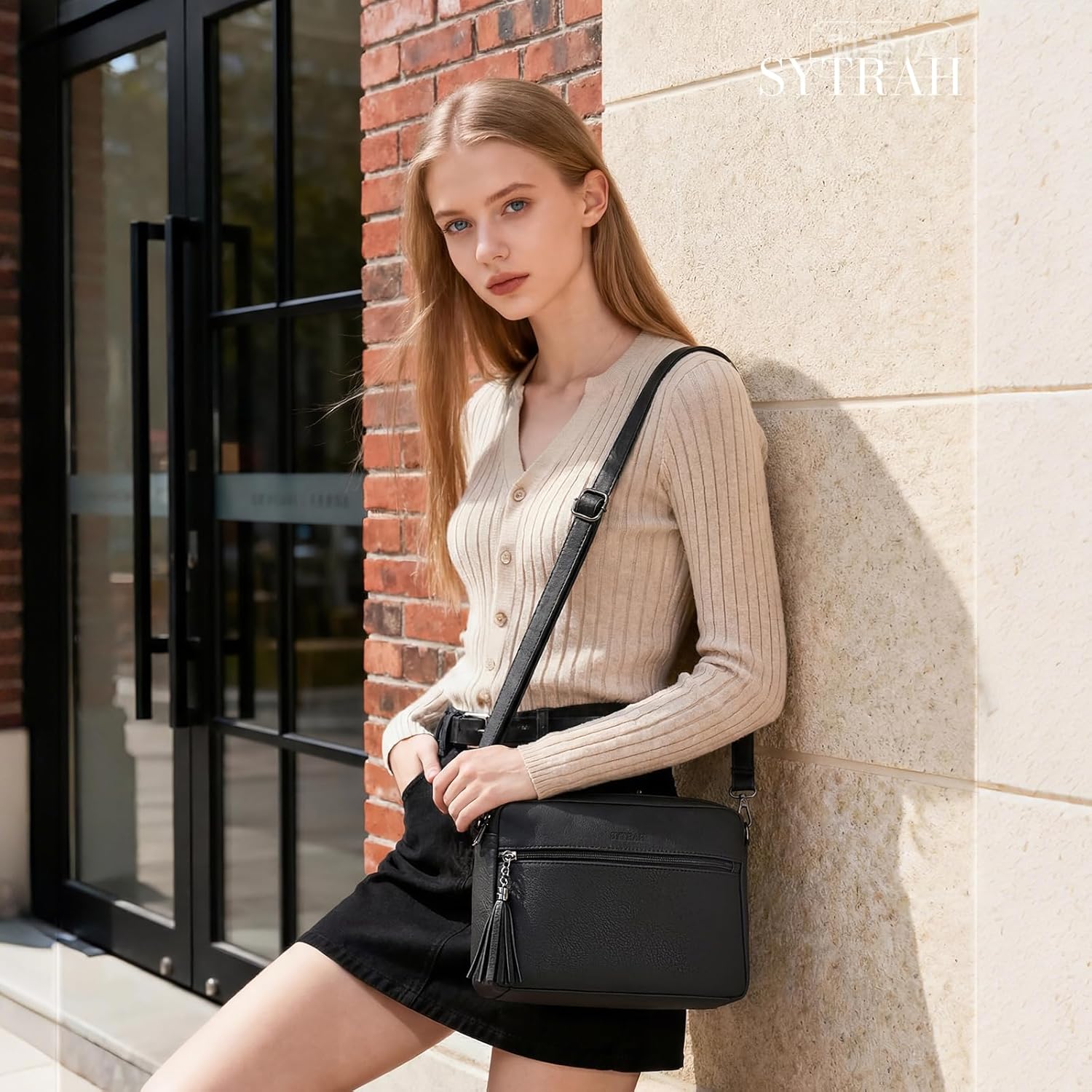 Crossbody Bags for Women, Lightweight Medium Crossbody Purse, Soft Leather Purses for Women Shoulder Handbags - Image 3