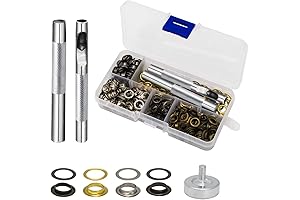 1/4 Inch Metal Grommet Kit with Convenient Storage Box
