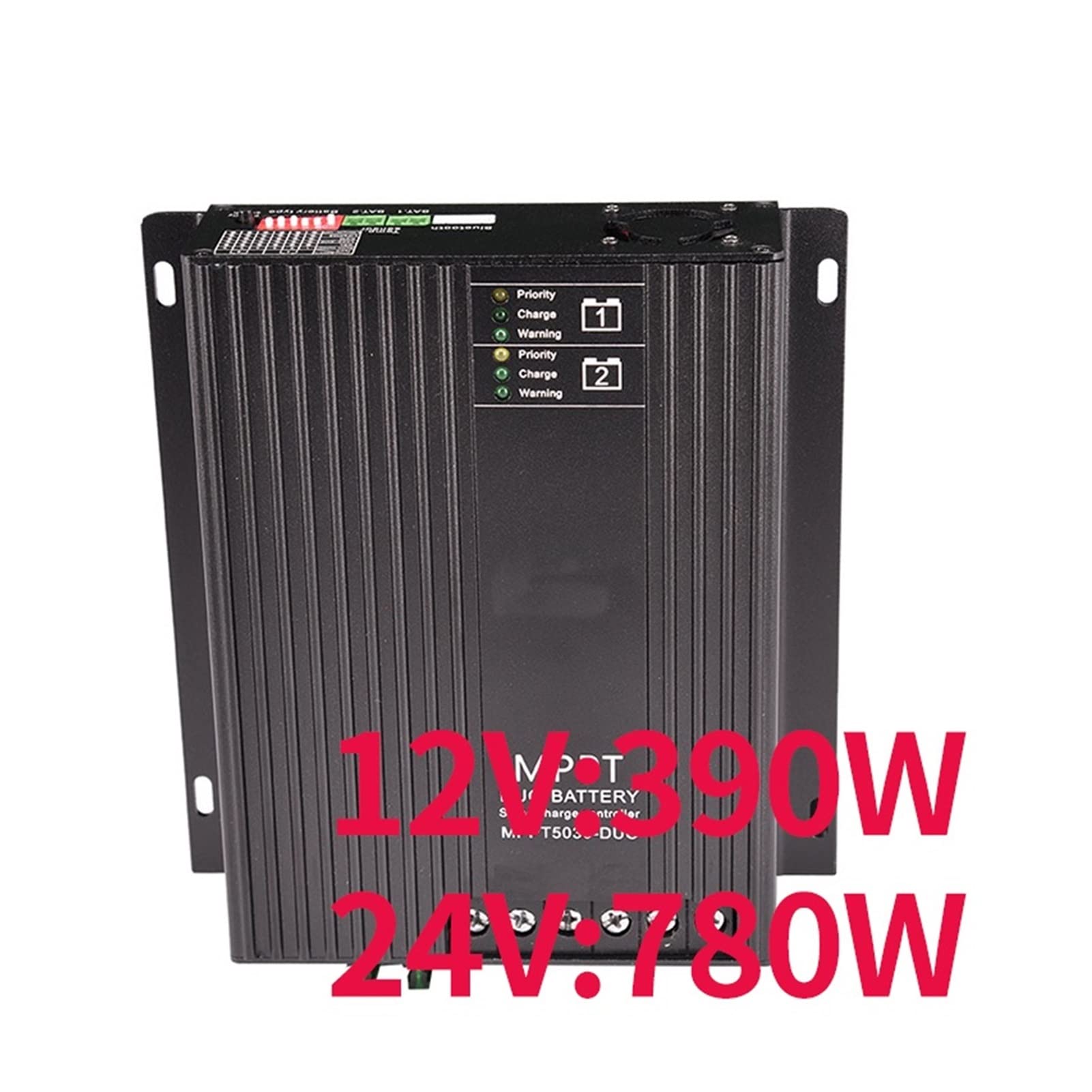 MPPT 3 Kontroler 0A 1 2v 24 V. Podwójny kontroler ładowarki słonecznej z sondy temperatury LCD Wyświetlanie napięcia i ilości Wysoka wydajność(30A LCD NTC)