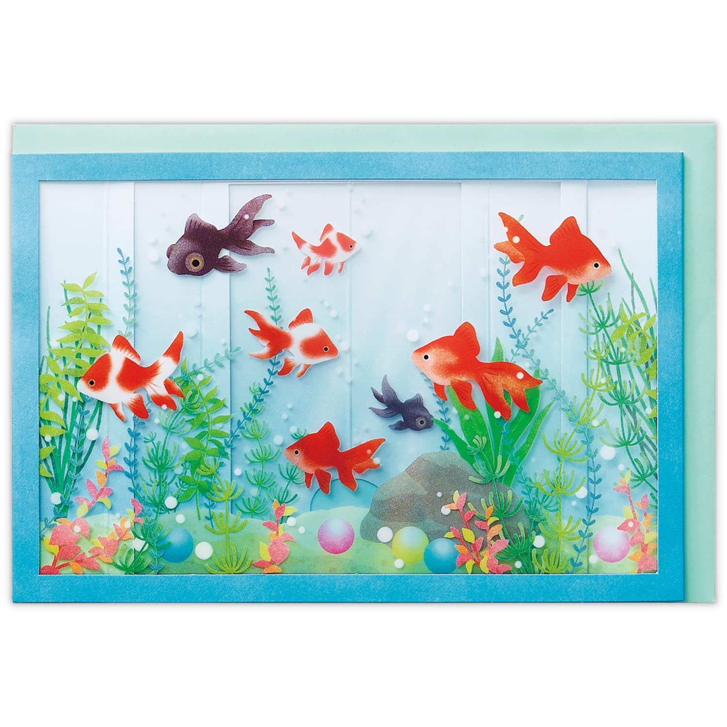 Amazon | ホールマーク サマーカード ポップアップ 立体 金魚