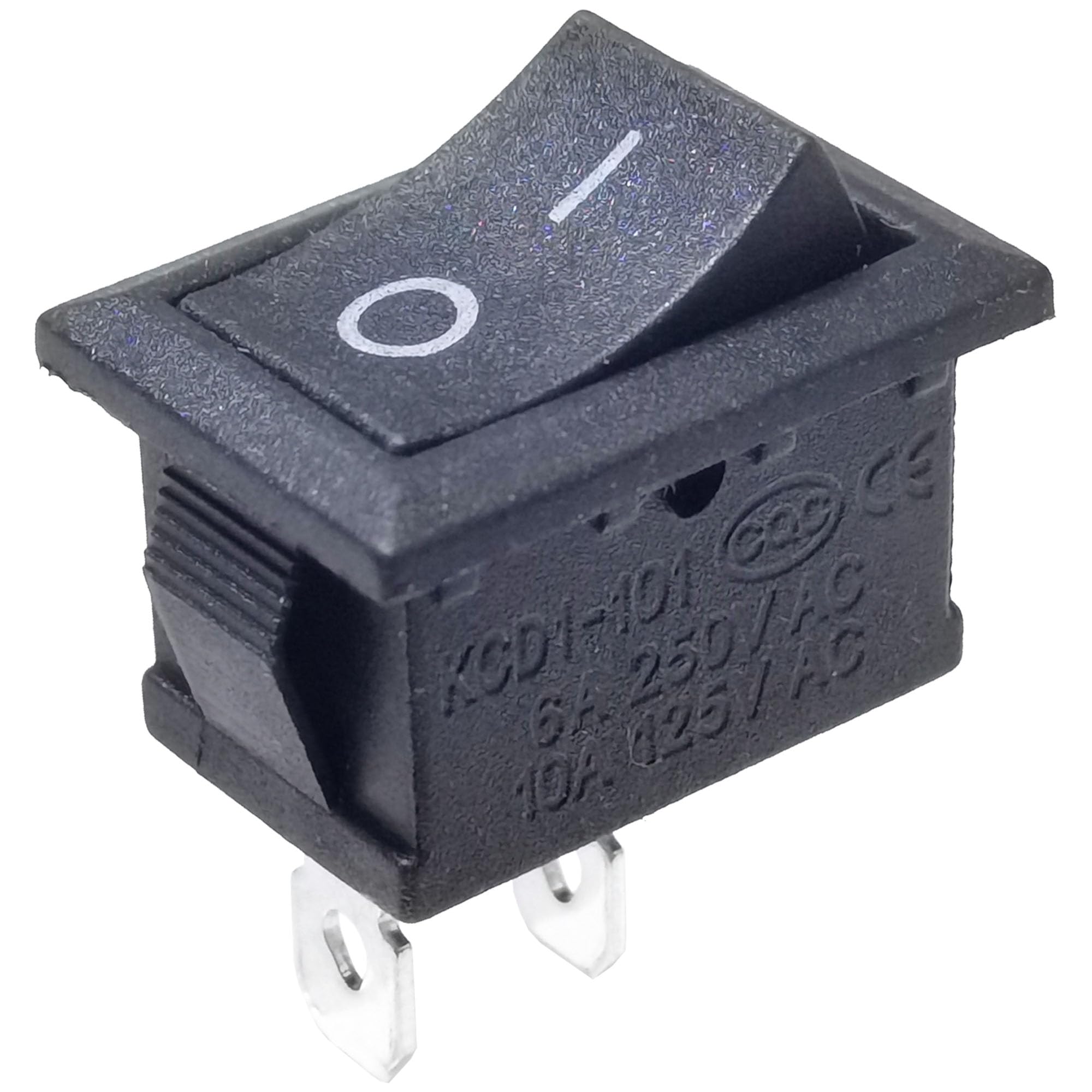 アイアイアイ Yoiilnz 10Pcs KCD1 6A250V 10A125V On/Off Boat Rocker Switch