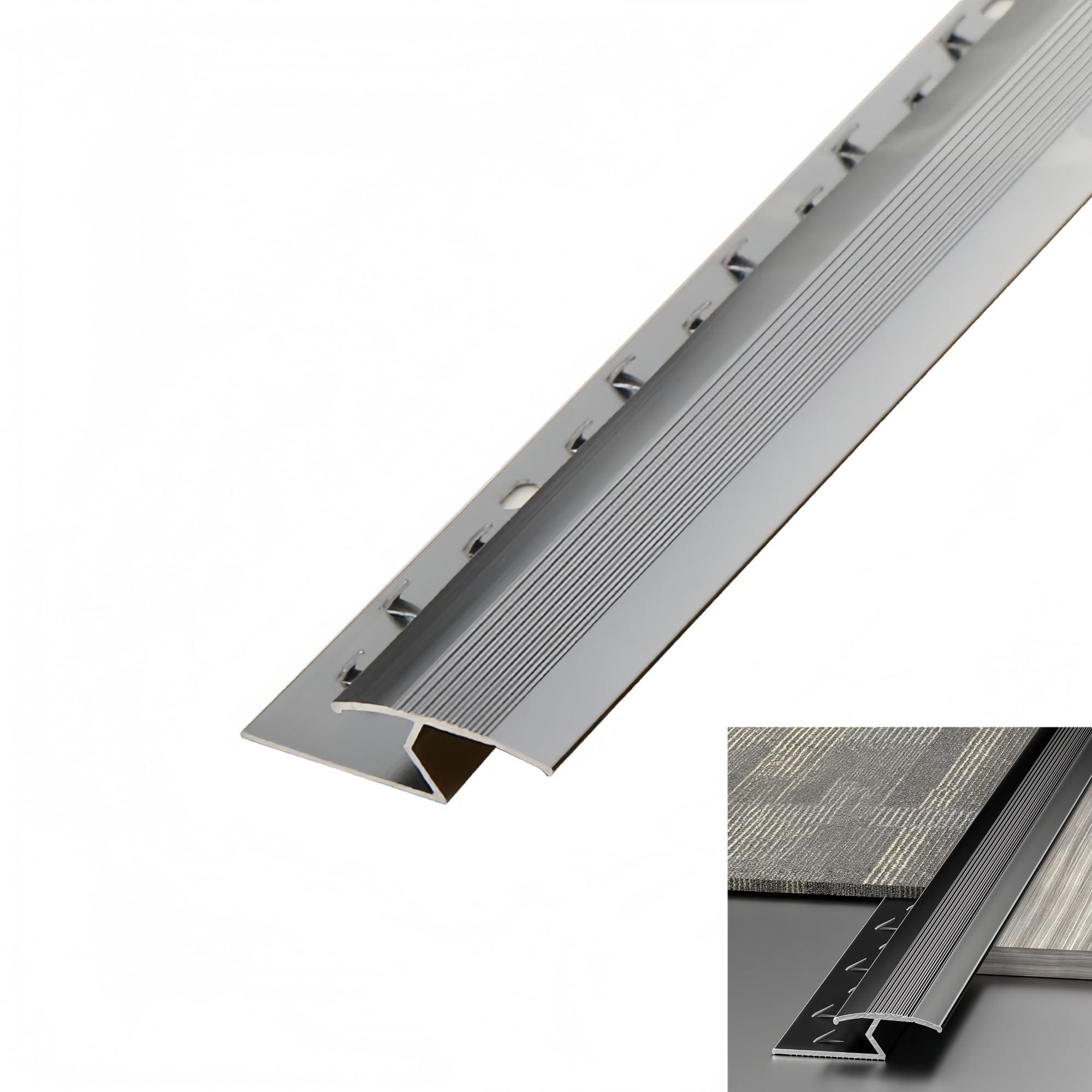 Carpet to Tile Transition Strip: Carpet Transition Strip, Aluminum