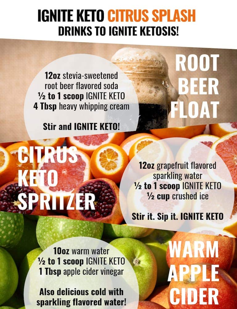 Ignite Keto Drink Instant Exogenous Ketones Supplement 12g Pure BHB