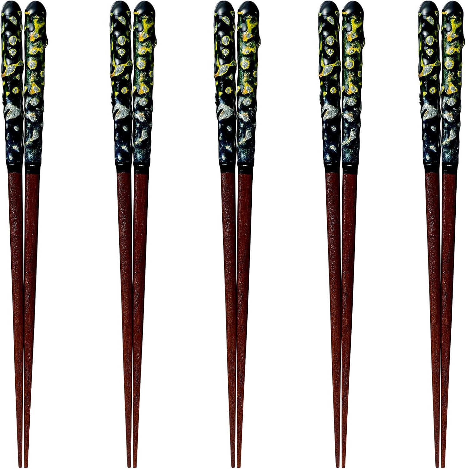 J-kitchens PID591583 Japanese Chopsticks, Set of 5 Pairs, Material: Wood, Chopsticks, Made in Japan