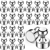 Vista 11 de VNDUEEY Imanes para refrigerador, imanes pequeños para nevera, 16 piezas, pizarra blanca, chinchetas magnéticas, fuertes clips magnéticos
