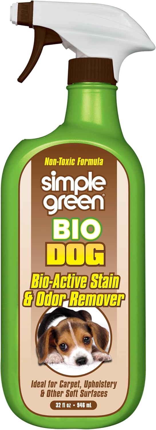 Bio Active Stain & Odor Remover for Pet & Carpet- Pet & People Safe – 32oz Spray