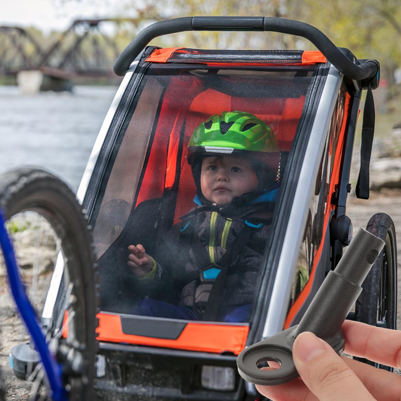 Attache-Remorque Universelle Pour Vélo - Adaptateur Alliage Aluminium | Compatible Vélos Et VAE