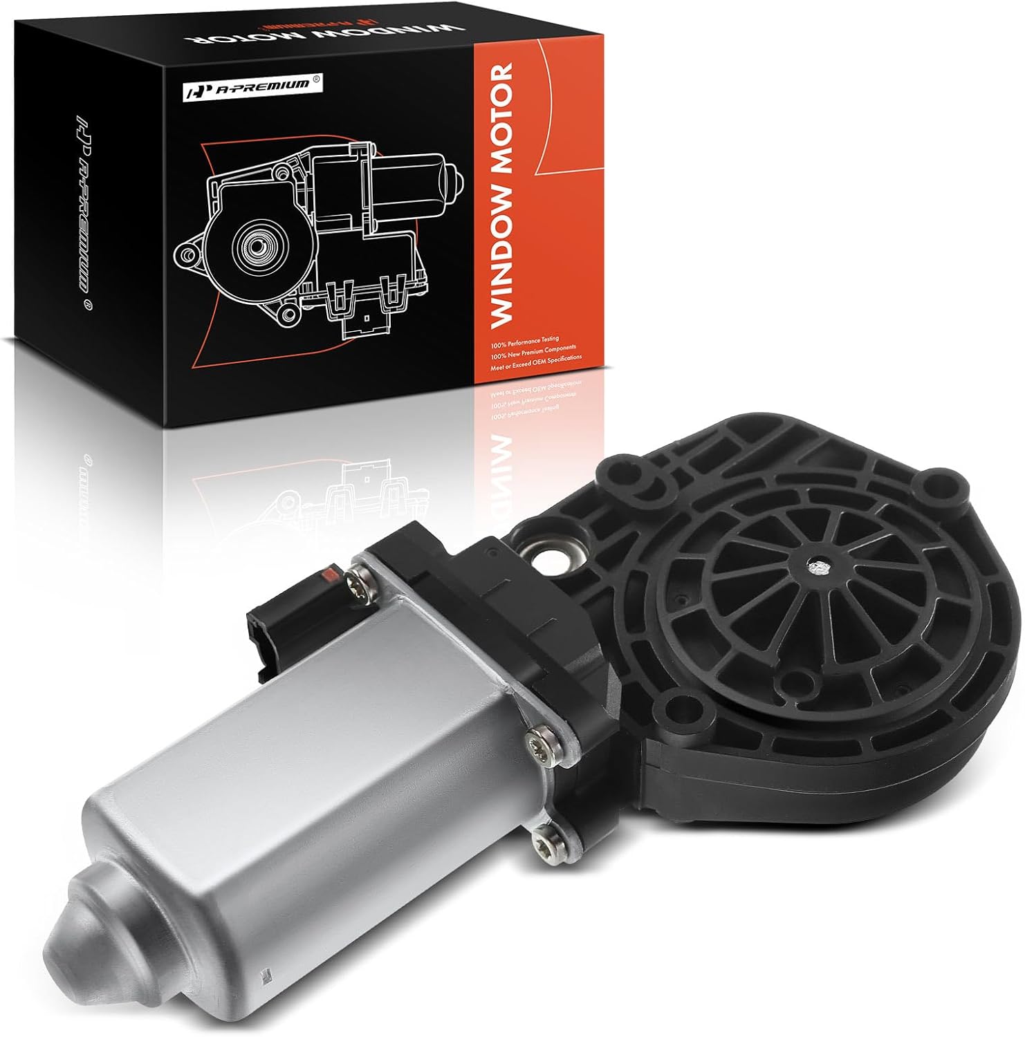 A-Premium Power Window Lift Motor Compatible with Ford Explorer 2002-2006, Expedition & Lincoln Aviator & Mercury Mountaineer, 2 Pins Only Without Anti-Clip Fuction, Replace# 1L2Z7823394AA