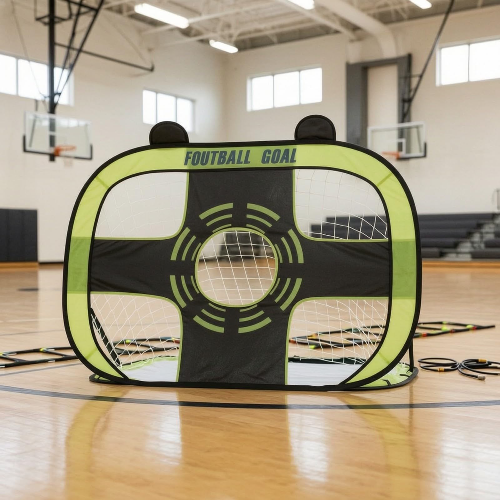 Porría Fútbol Plegable con Portátil Porría Fútbol con Bolsa Resisn para Casa, Gimnasio