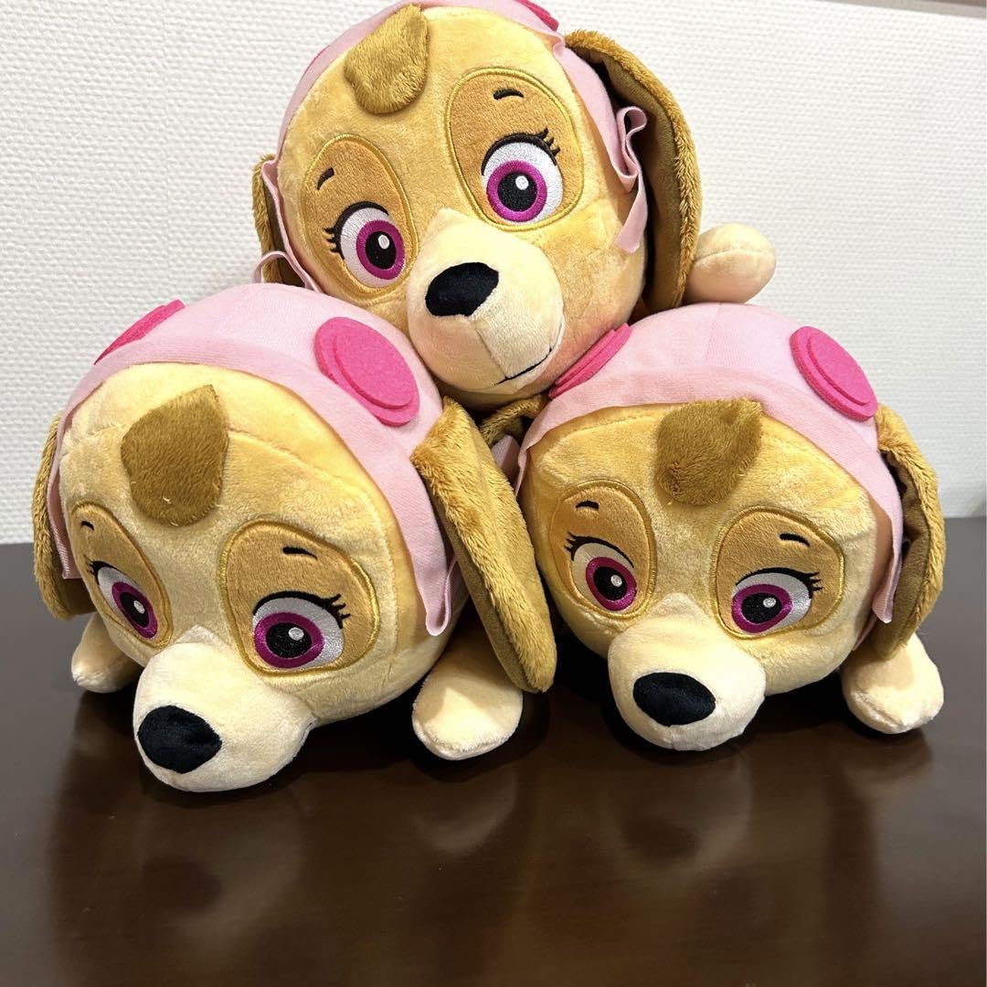 Amazon.co.jp: パウパトロール スカイ 超BIGぬいぐるみ 3匹セット 