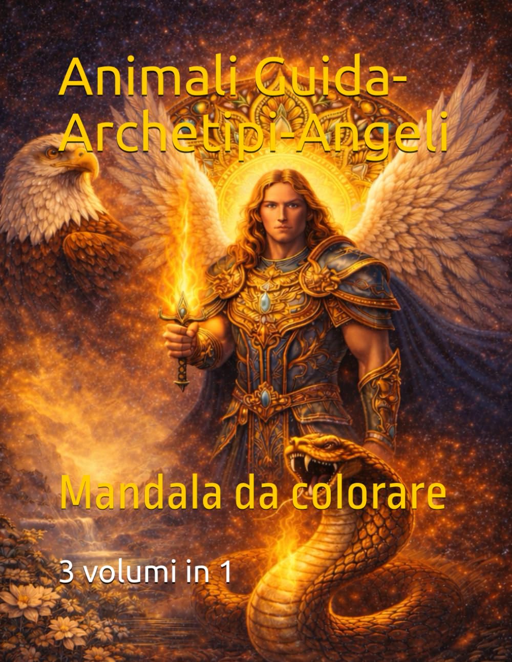 Mandala da colorare: Animali Guida,Archetipi e Angeli 3 volumi in 1 (Mandala spirituali da colorare)