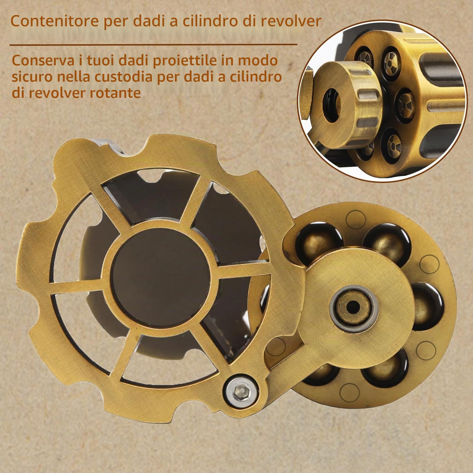 iFCOW Set di 7 dadi poliedrici in metallo a forma di proiettile per i giochi da tavolo TRPG
