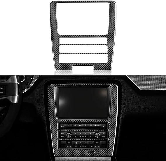 Car Stickers Panel Sticker For Mustang 2009-2013 Carbon Fiber Interior Center Control CD Decoration Panel Trim Sticker
