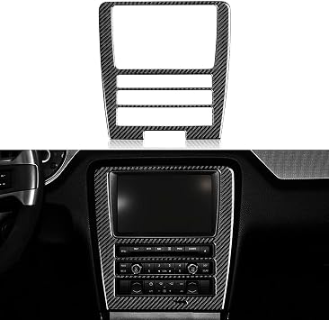 Car Stickers Panel Sticker For Mustang 2009-2013 Carbon Fiber Interior Center Control CD Decoration Panel Trim Sticker