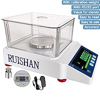 Vista 2 de Báscula de laboratorio de 10.58 oz x 0.00 oz Balanza analítica electrónica de alta precisión de 0.00 oz de precisión de laboratorio de laboratorio