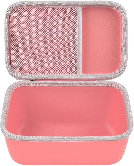 GWCASE Case Compatible with Newbealer/for Sunbeam Hot-2-Trot/for Oliso M3Pro M2 Mini Travel Iron for Sewing, Carrying Holder for Small Craft Quilting Irons with Steam& Silicone Rest (Box Only)- Coral