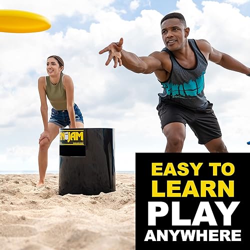 Miniatura 39 de Kan Jam Juego de lanzamiento de discos – Juego al aire libre hecho en Estados Unidos para el patio trasero, playa, parque, portones traseros