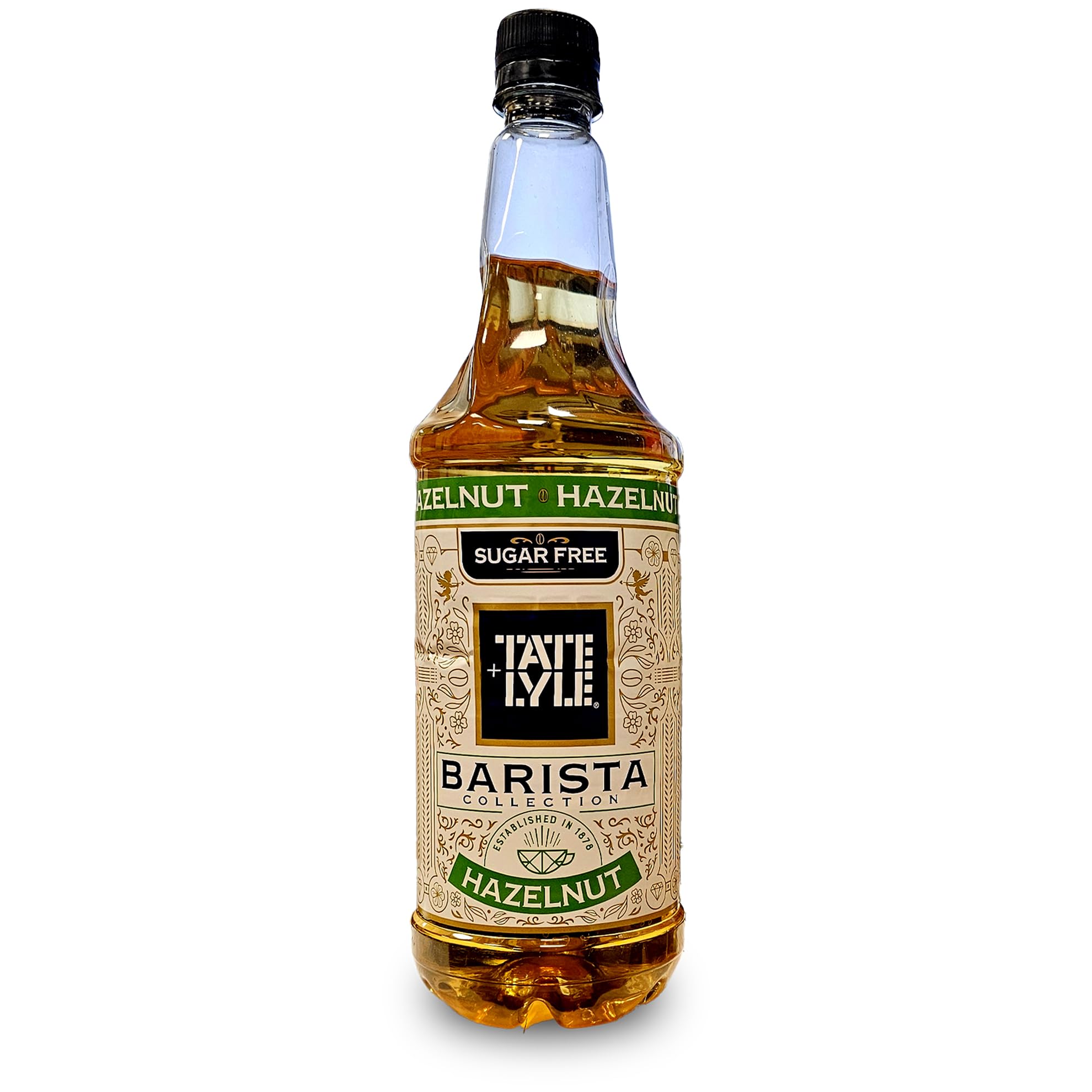 Tate & Lyle Sugar Free Hazelnut Syrup, for Coffee & Cold Drinks - 1L