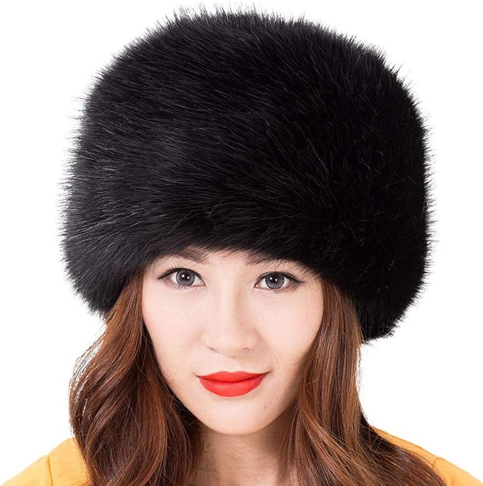 Faux Fox Fur Russian Cossack Hat 