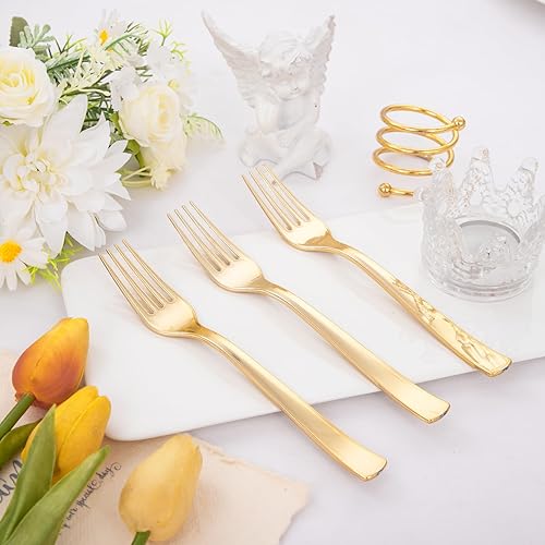 Vista 41 de Liacere 360 cubiertos de plástico transparente resistente, 150 tenedores, 150 cucharas, 60 cuchillos, sin BPA, resistentes al calor, juego de Claer