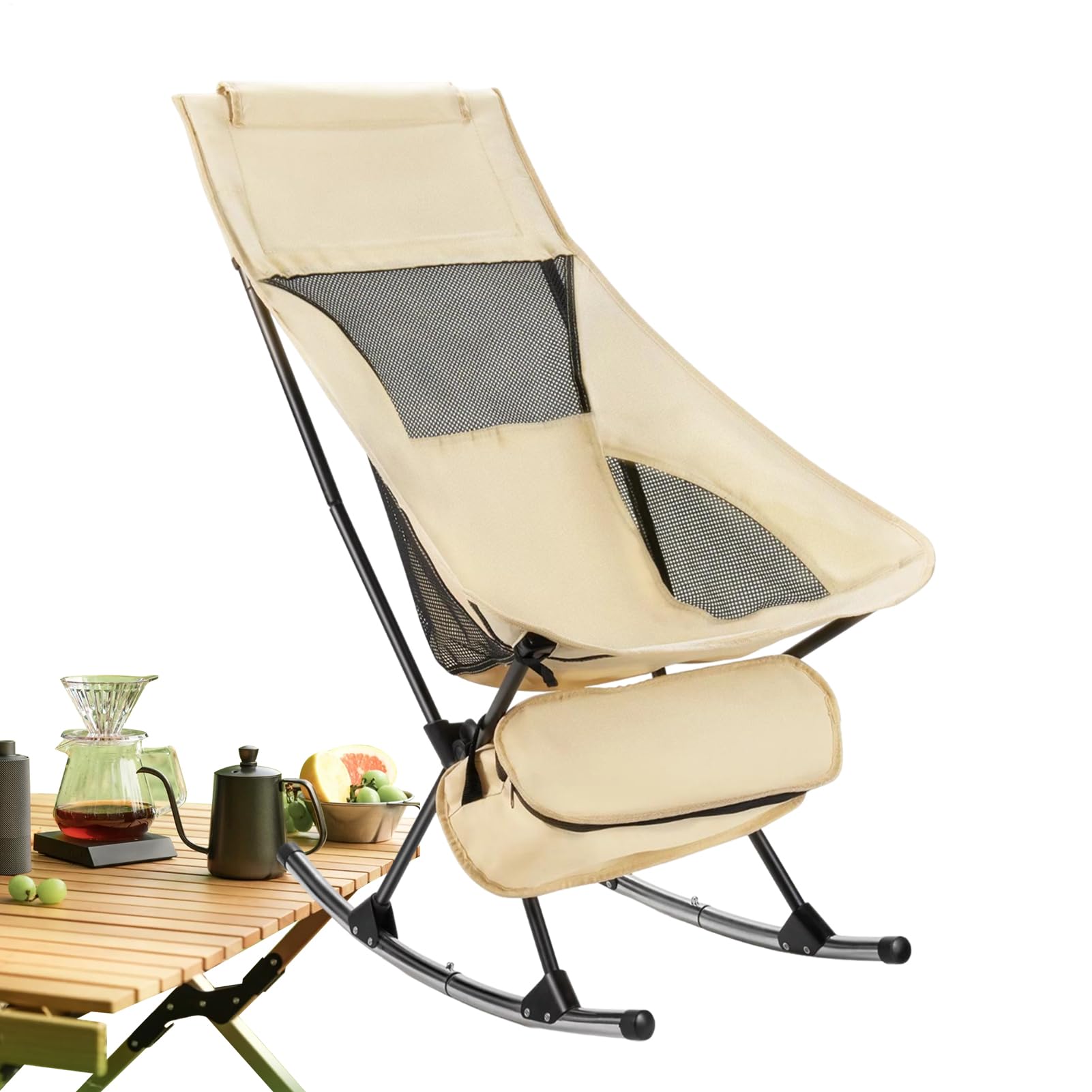 Chaise à bascule portable pour soulager le dos et relaxer le corps en camping