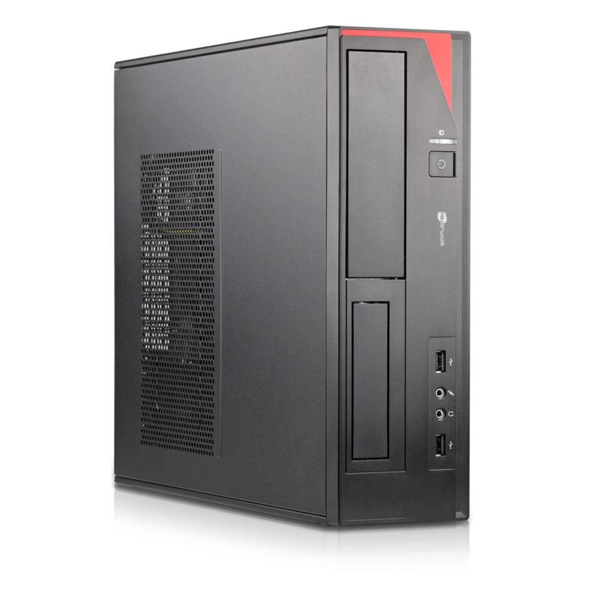 SIMPLETEK - Computer Fisso SFF | i3 16GB RAM 2TB SSD | Windows 11 Pro | USB VGA DVI PS/2 | No Unità Ottica (Ricondizionato)