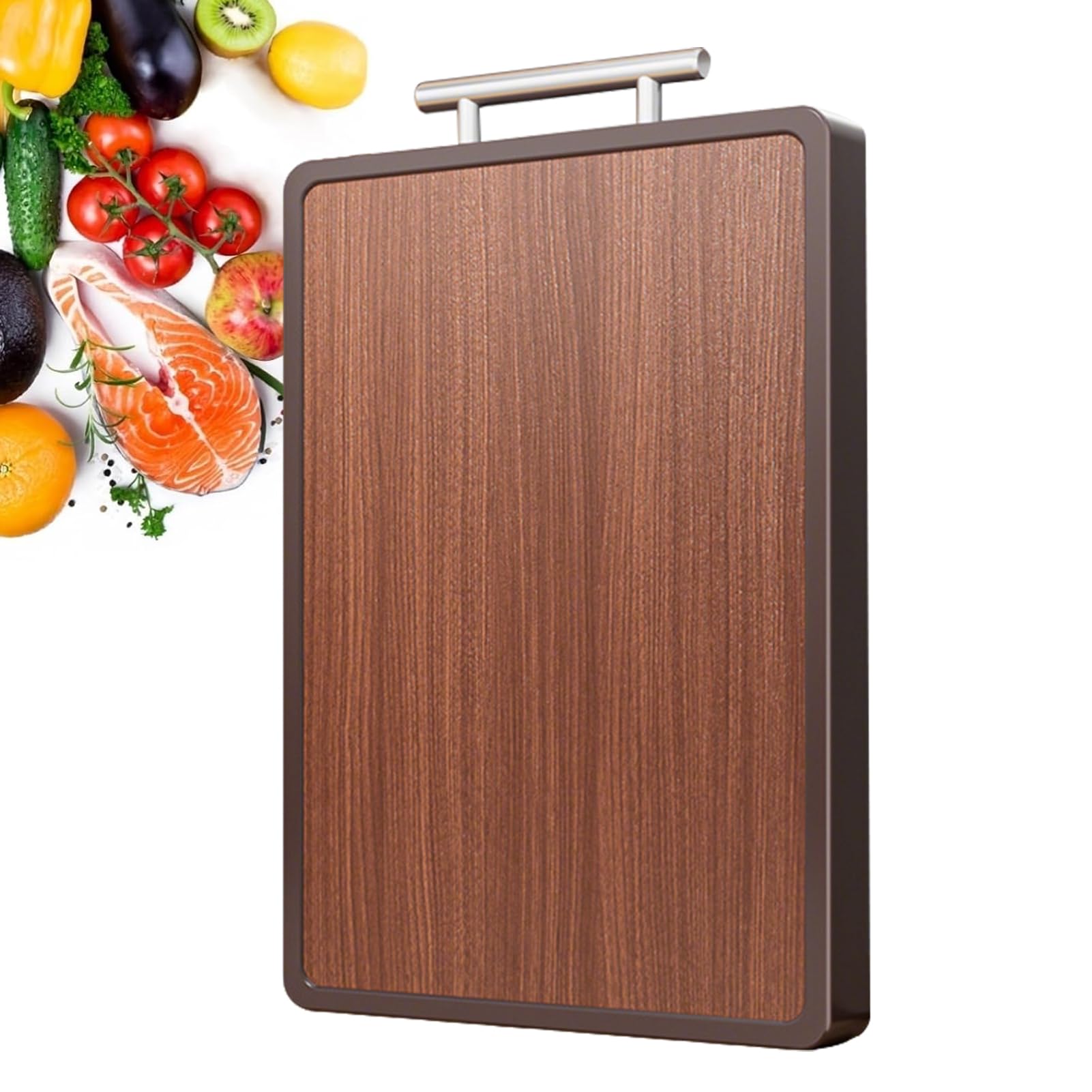 Schneidebretter für die Küche, rutschfestes, doppelseitiges Steak-Schneidebrett, Küchenzubehör für kommerzielles, Sushi, Gebäck, gekocht, Restaurant, Picknick, Grillen, Outdoor | Rutschfestes beidseitiges Schneidebrett Küchenhelfer Utensilien Für Zuhause