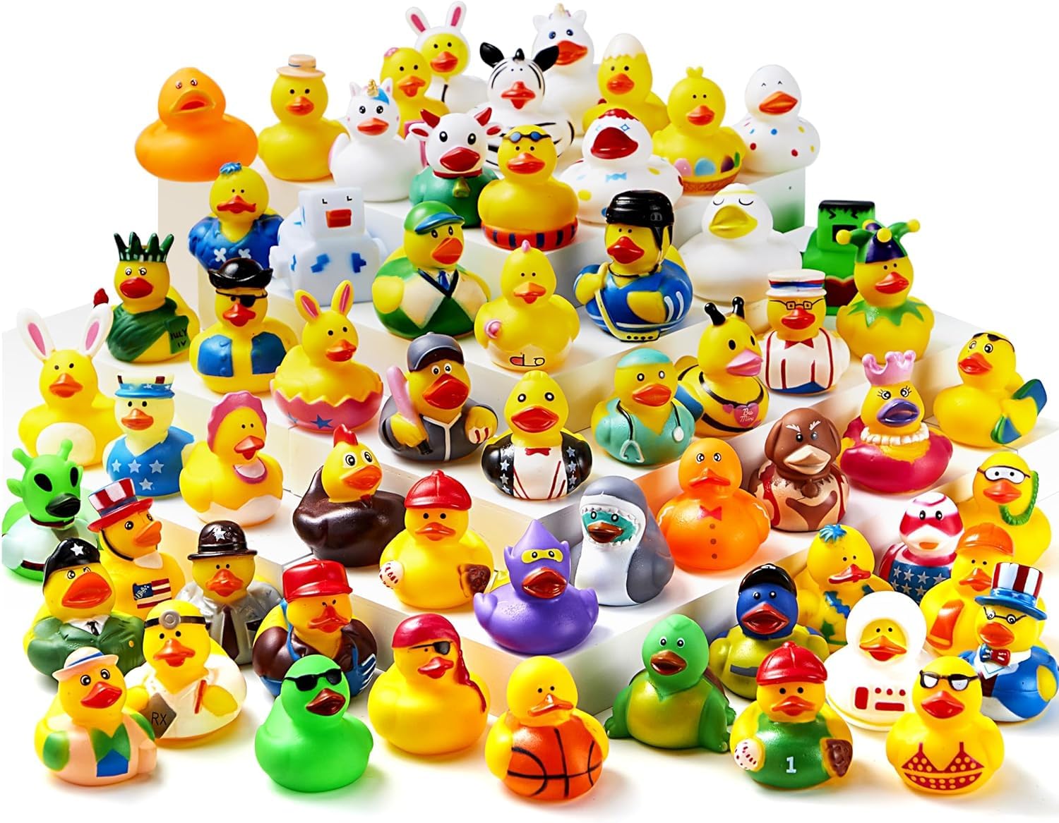 Sponsored Ad – YLMKDE 20 Pcs Rubber Ducks Toy,Random Assortment Rubber Duckie Toys for Kids Baby Bath Shower Toys, Birthday Gifts, Summer Beach Pool Activity, Carnival, Holiday Party Favors Goodie Bag Stuffers