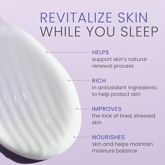 Himalaya Revitalizing Night Cream for Dry & Aging Skin, Daily Deep Moisturizing Overnight Care, Helps Restore Softness & Smoothness, For All Skin Types, 1.69 oz