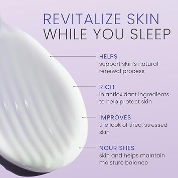 Himalaya Revitalizing Night Cream for Dry & Aging Skin, Daily Deep Moisturizing Overnight Care, Helps Restore Softness & Smoothness, For All Skin Types, 1.69 oz
