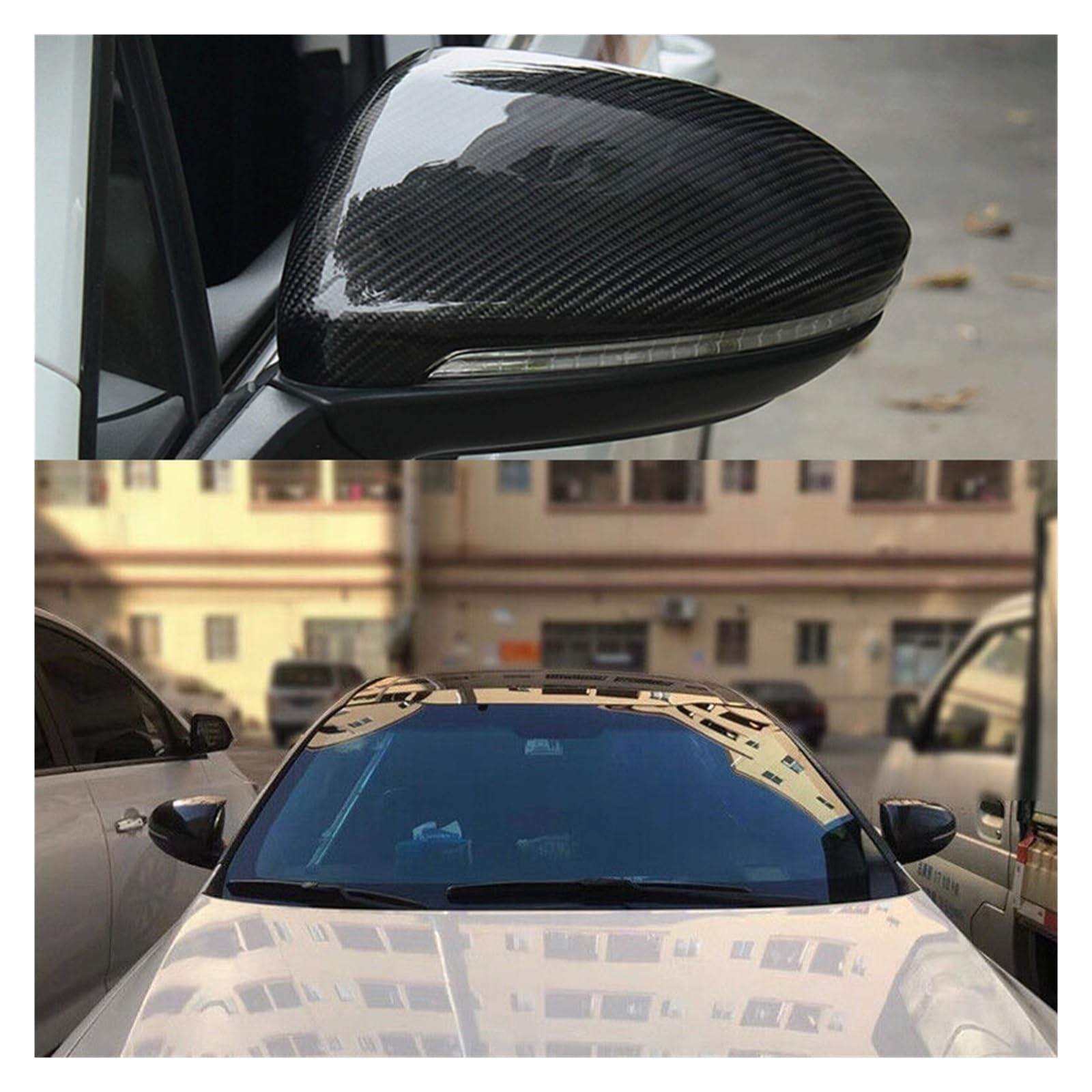 Specchietto retrovisore dell'automobile Per KIA K3 Per Cerato Per Forte 2019-2022 Coperchio specchietto retrovisore portiera laterale Adesivo alloggiamento guscio corna