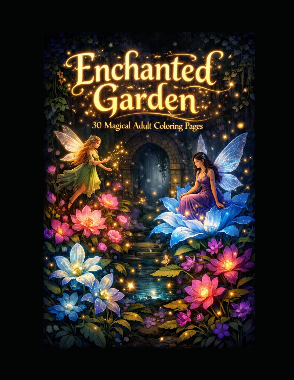 Enchanted Garden: 30 Magical Adult Coloring Pages for Relaxation & Stress Relief