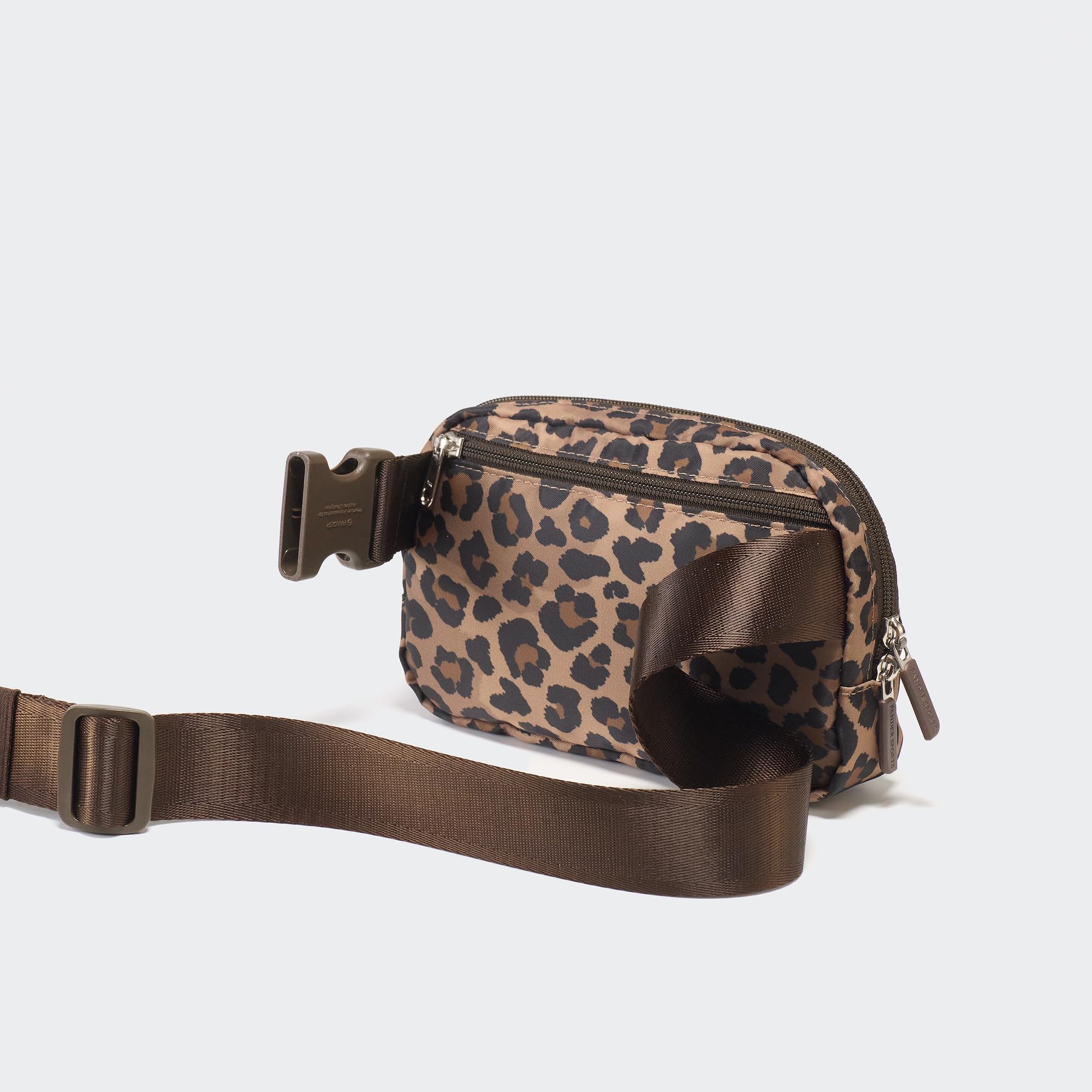 Pander Nylon Fanny Pack for Women, Two-Way Zipper Crossbody Bag view 4