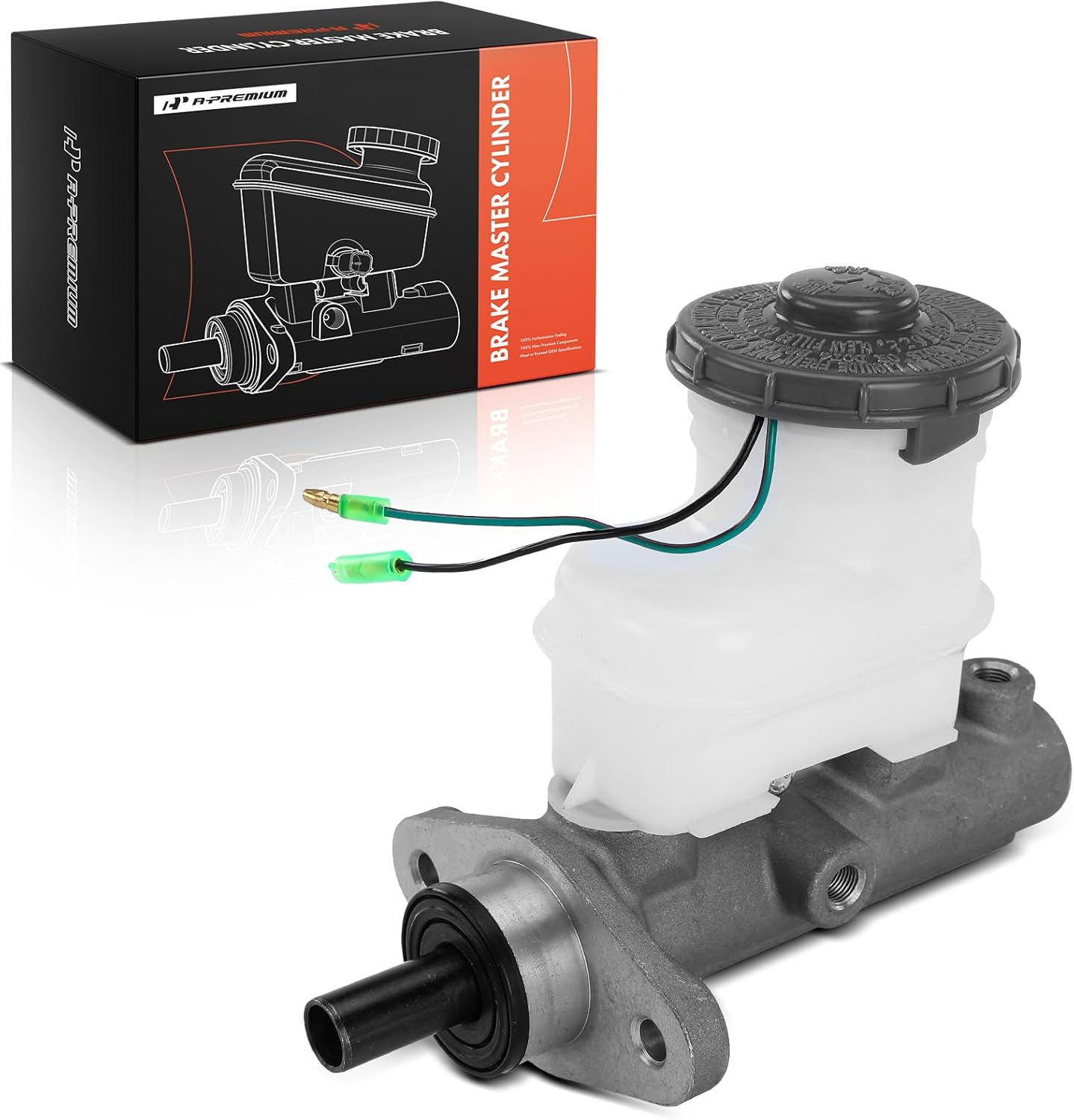 A-Premium Brake Master Cylinder with Reservoir and Cap Compatible with Honda Vehicles - Civic EX 1997-1998 - Replace OE# 46100S04L51, 46100S04L53