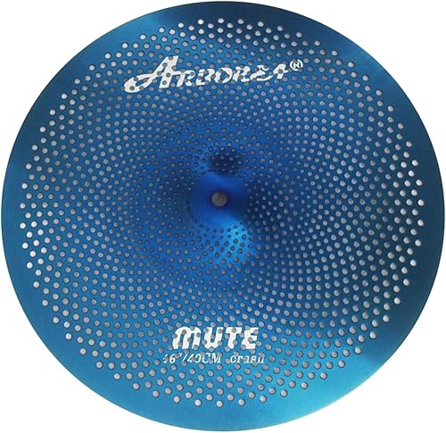 Miniatura 94 de Bajo Volumen Platillos Pack Silencio Set Negro 10 "splash+14" hi-hat+16" crash+18" crash+20" ride 6 piezas platillos de tambor con una bolsa libre